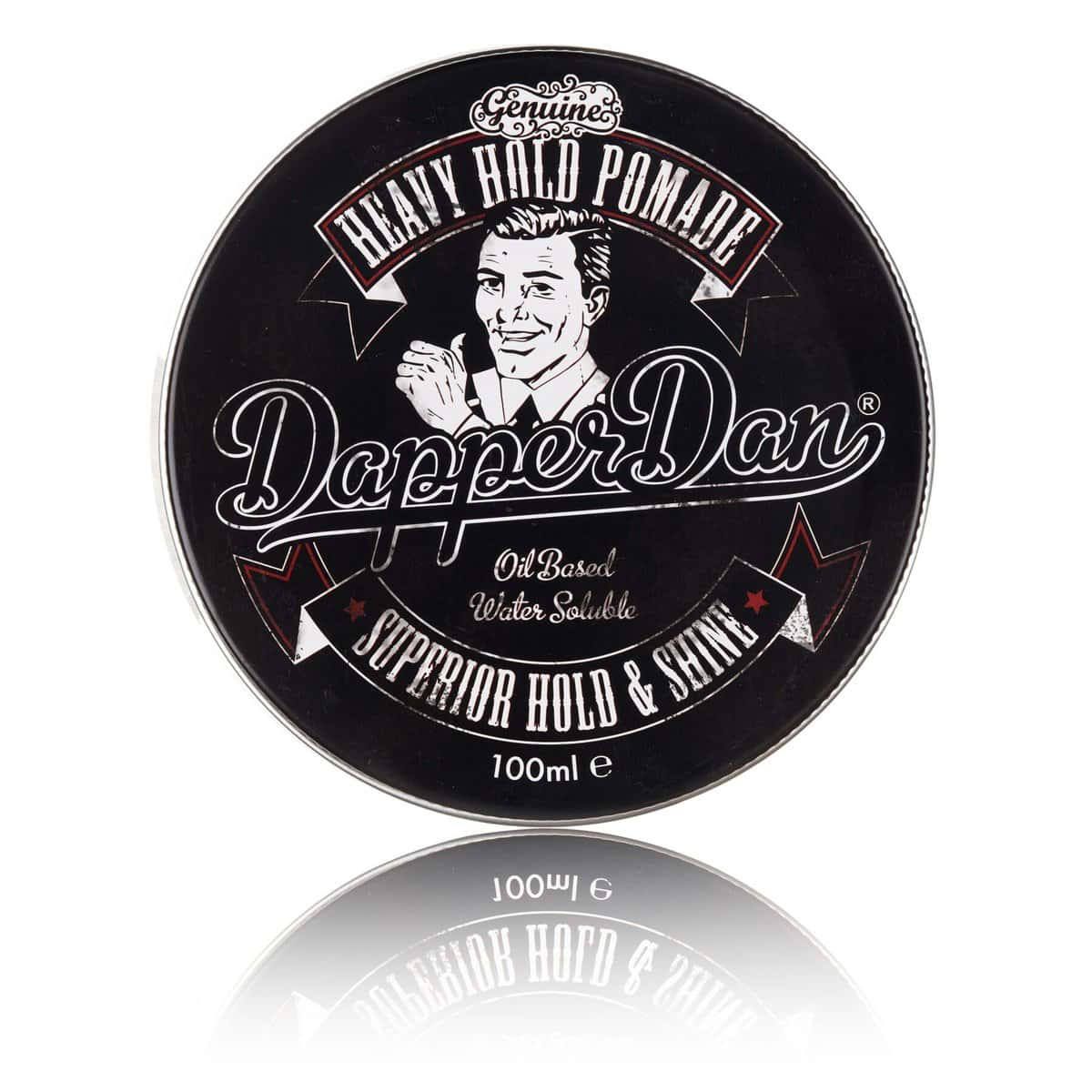 Dapper Dan heavy hold pomade 100ml front Dapper Dan heavy hold pomade 100ml front