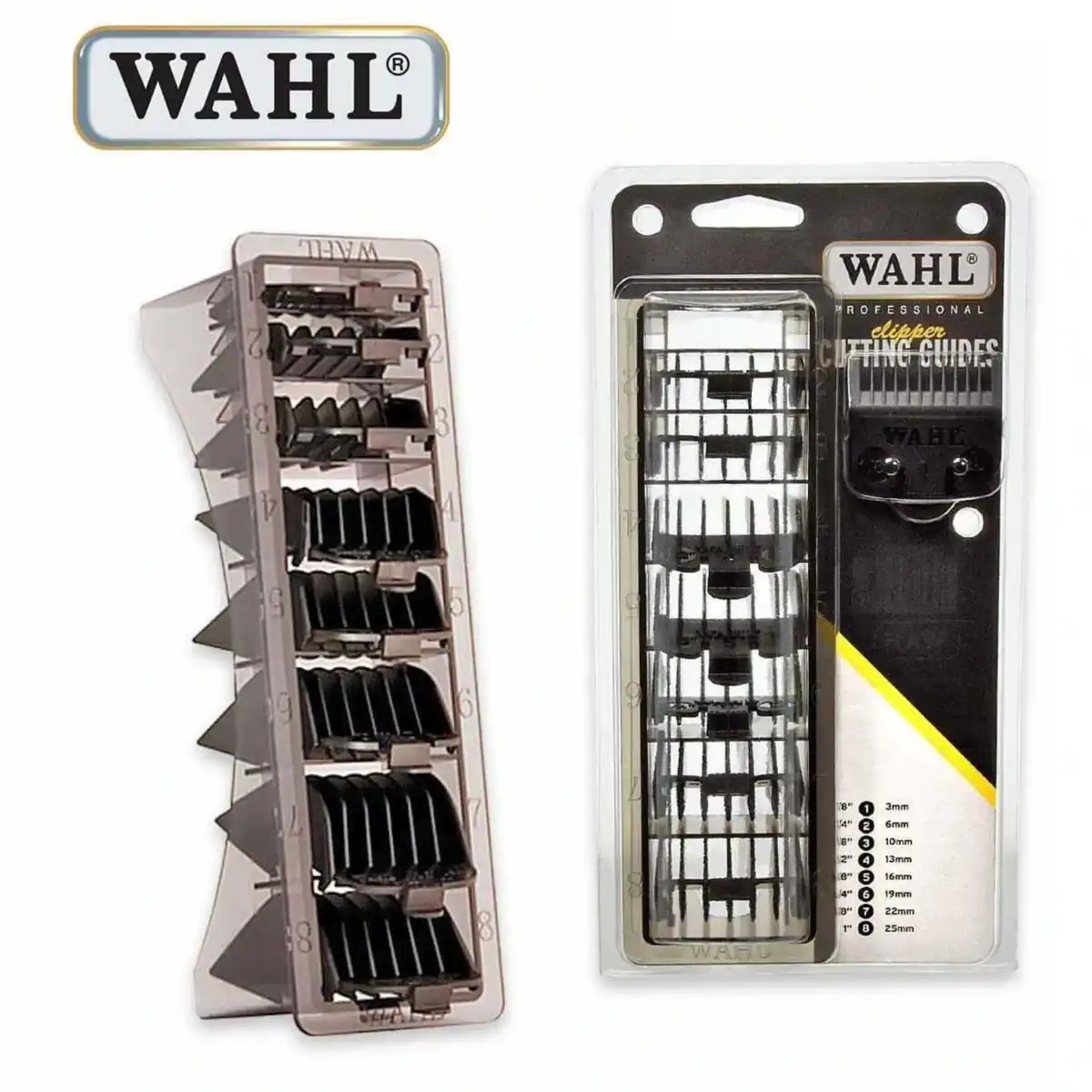 wahl_set_plastikes_maures_sxares WAHL ΣΕΤ 8 ΠΛΑΣΤΙΚΕΣ ΜΑΥΡΕΣ ΣΧΑΡΕΣ - Image 1