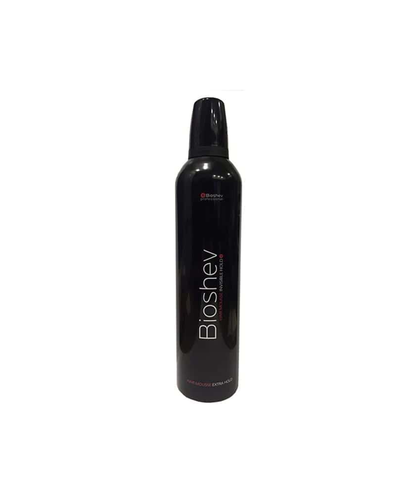 afros bhioshev ΑΦΡΟΣ BIOSHEV HAIR MOUSSE INVISIBLE HOLD EXTRA HOLD 400ML - Image 1