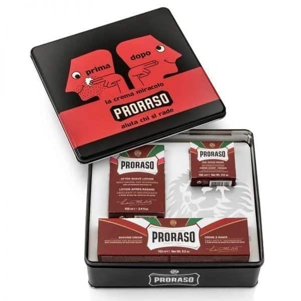 5694 PRORASO GIFT SET PRΙMA e DOPO (red line – tough beards) - Image 1