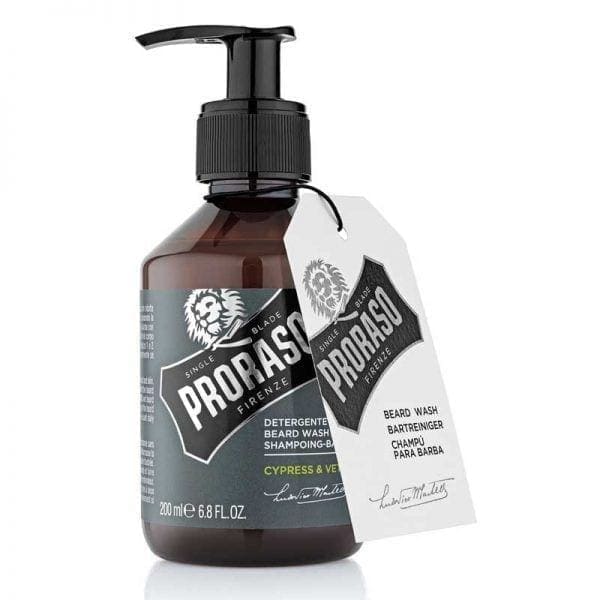Proraso_beard_shampoo_cypress_vytyver PRORASO BEARD SHAMPOO CYPRESS & VETYVER 200ml - Image 1