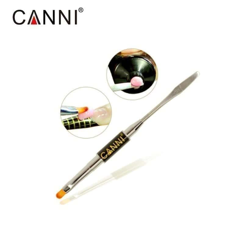 canni-pen-brush-800 CANNI ΠΙΝΕΛΟ ΚΑΙ ΣΠΑΤΟΥΛΑ 2 ΣΕ 1 ΓΙΑ POLYGEL ΚΑΙ ΧΤΙΣΙΜΟ ΝΥΧΙΟΥ - Image 1