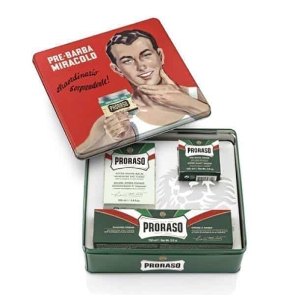 proraso_gift_set_ευκαλυπτος PRORASO GIFT SET GINO (green line – eucalyptus) - Image 1