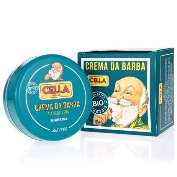 κρεμα ευαισθητες μπολ CELLA MILANO SHAVING CREAM BOWL ORGANIC ALOE VERA 150ml - Image 1