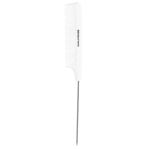 Denma_DPC1_white ΧΤΕΝΑ ΛΙΣΟΥΑΡ DENMAN DPC1 PIN TAIL COMB ΛΕΥΚΗ - Image 1