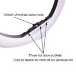 RING LIGHT YQ-360B ΕΠΑΓΓΕΛΜΑΤΙΚΟ ΦΩΤΟΓΡΑΦΙΚΟ ΦΩΤΙΣΤΙΚΟ 36cm - Image 3