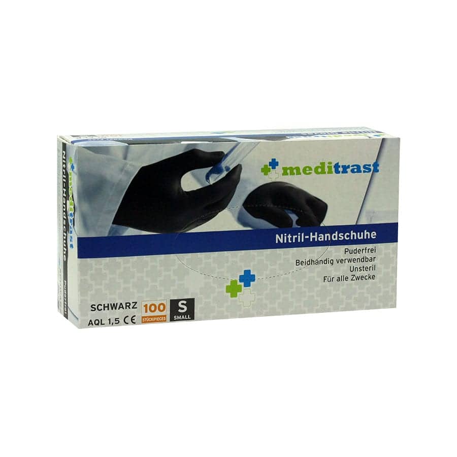 nitrile gloves black ΓΑΝΤΙΑ ΝΙΤΡΙΛΙΟΥ ΜΑΥΡΑ ΧΩΡΙΣ ΠΟΥΔΡΑ ( SMALL ) 100τμχ - Image 1