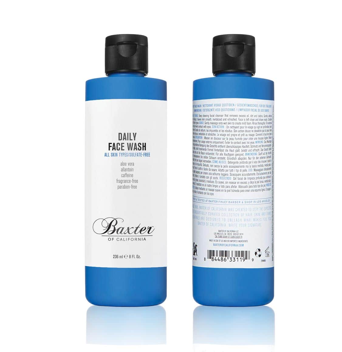 BAXTER OF CALIFORNIA DAILY FACE WASH 236ml - Image 2