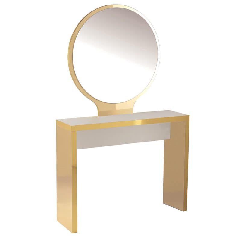 specchio-parrucchiere-con-postazione-da-lavoro-rondo-oro-ceriotti CERIOTTI ΚΑΘΡΕΠΤΗΣ RONDO ΧΡΥΣΟΣ - Image 1
