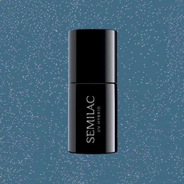 324-sea-blue ΗΜΙΜOΝΙΜΟ ΒΕΡΝIΚΙ SEMILAC 324 SEA BLUE SHIMMER 7ml - Image 1