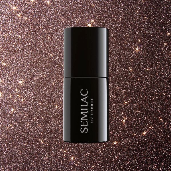 333_black ΗΜΙΜOΝΙΜΟ ΒΕΡΝIΚΙ SEMILAC 333 SHINE BROWN 7ml - Image 1