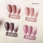 ΗΜΙΜOΝΙΜΟ ΒΕΡΝIΚΙ SEMILAC 319 SHIMMER DUST PINK 7ml - Image 2