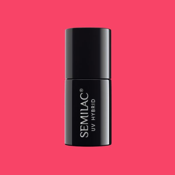 043_uv_hybrid_semilac_electric_pink_7ml_8 ΗΜΙΜOΝΙΜΟ ΒΕΡΝIΚΙ SEMILAC 043 ELECTRIC PINK 7ml - Image 1