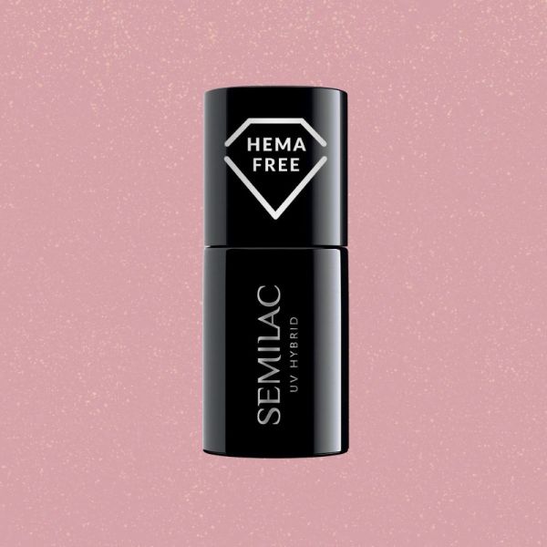 376_jpg ΗΜΙΜOΝΙΜΟ ΒΕΡΝIΚΙ SEMILAC 376 SHIMMER STONE PINK DIAMOND 7ml - Image 1