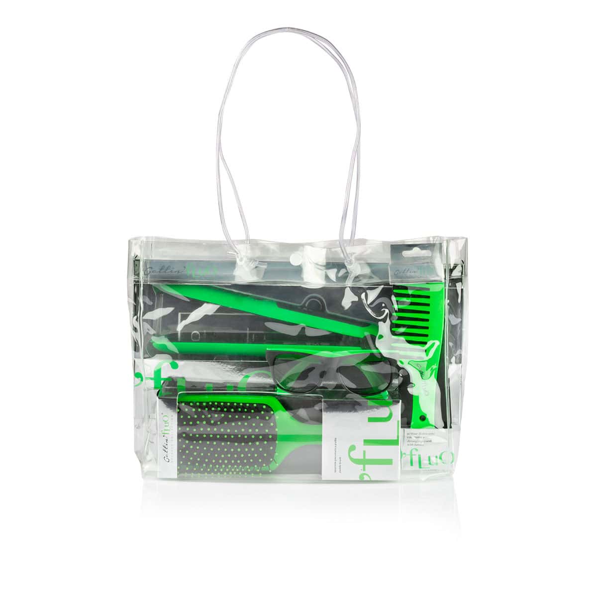 b370gb_gift_bag_gettin_01 LABOR PRO GIFT KIT ΣΕΤ ΙΣΙΩΤΙΚΗ ΠΡΕΣΑ ΜΑΛΛΙΩΝ ΒΟΥΡΤΣΑ ΠΛΑΚΕ & ΧΤΕΝΑ FLUO ΠΡΑΣΙΝΗ - Image 1