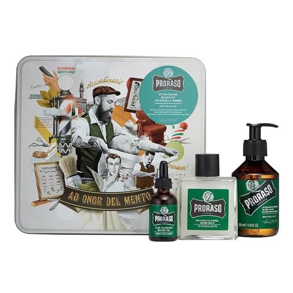 ezgif.com-gif-maker (18) Proraso Tin Refreshing Beard Care Kit. - Image 1