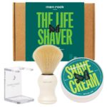 Σετ Δώρου Ξυρίσματος MEN ROCK Sicilian Lime - Shave Cream 100ml & Πινέλο με Βάση - Image 2
