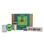 Σετ Δώρου Ξυρίσματος MEN ROCK Sicilian Lime - Shave Cream 100ml & Πινέλο με Βάση, Φαλτσέτα & Λεπίδες - Image 2