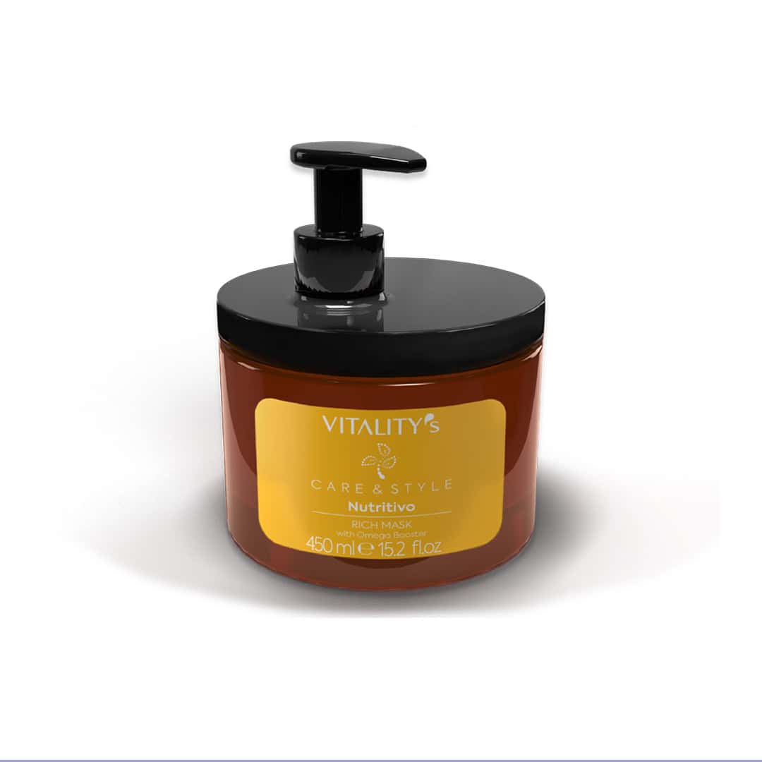 nut mask 450ml VITALITY'S ΜΑΣΚΑ NUTRITIVO RICH C&S 450 ML - Image 1