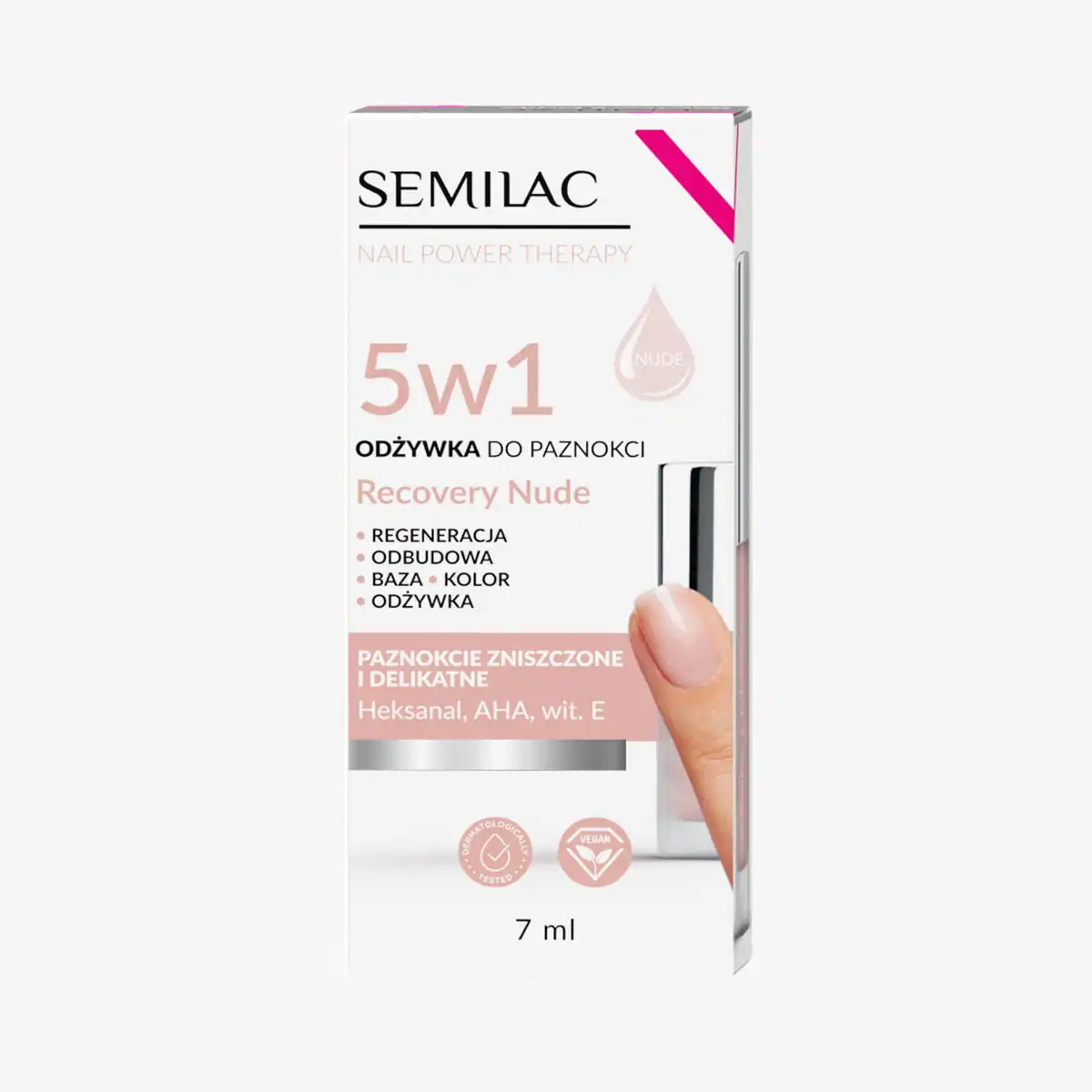 nude-szare-karton_jpg SEMILAC NAIL POWER THERAPY 5in1 RECOVERY NUDE 7ml - Image 1
