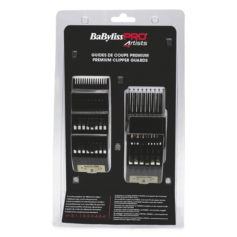 Babyliss-Pro-Premium-Clipper-Guides-FXPCGE BABYLISS PRO PREMIUM CLIPPER GUIDES FXPCGE (8 ΜΕΤΑΛΛΙΚΑ ΧΤΕΝΑΚΙΑ) - Image 1