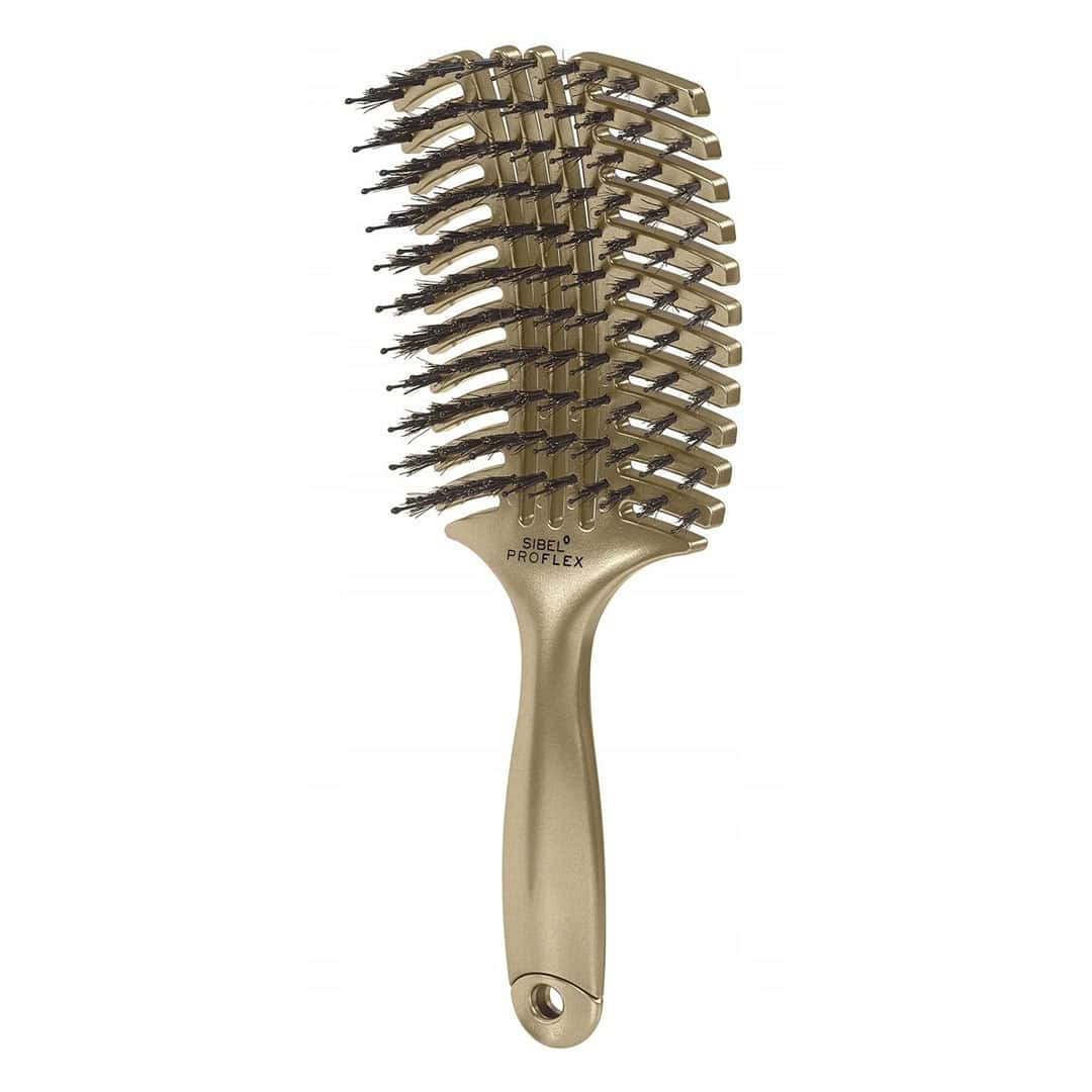 Proflex gold ΒΟΥΡΤΣΑ ΧΤΕΝΙΣΜΑΤΟΣ SIBEL ΕΠΑΓΓΕΛΜΑΤΙΚΗ GOLD (Proflex Brush) - Image 1