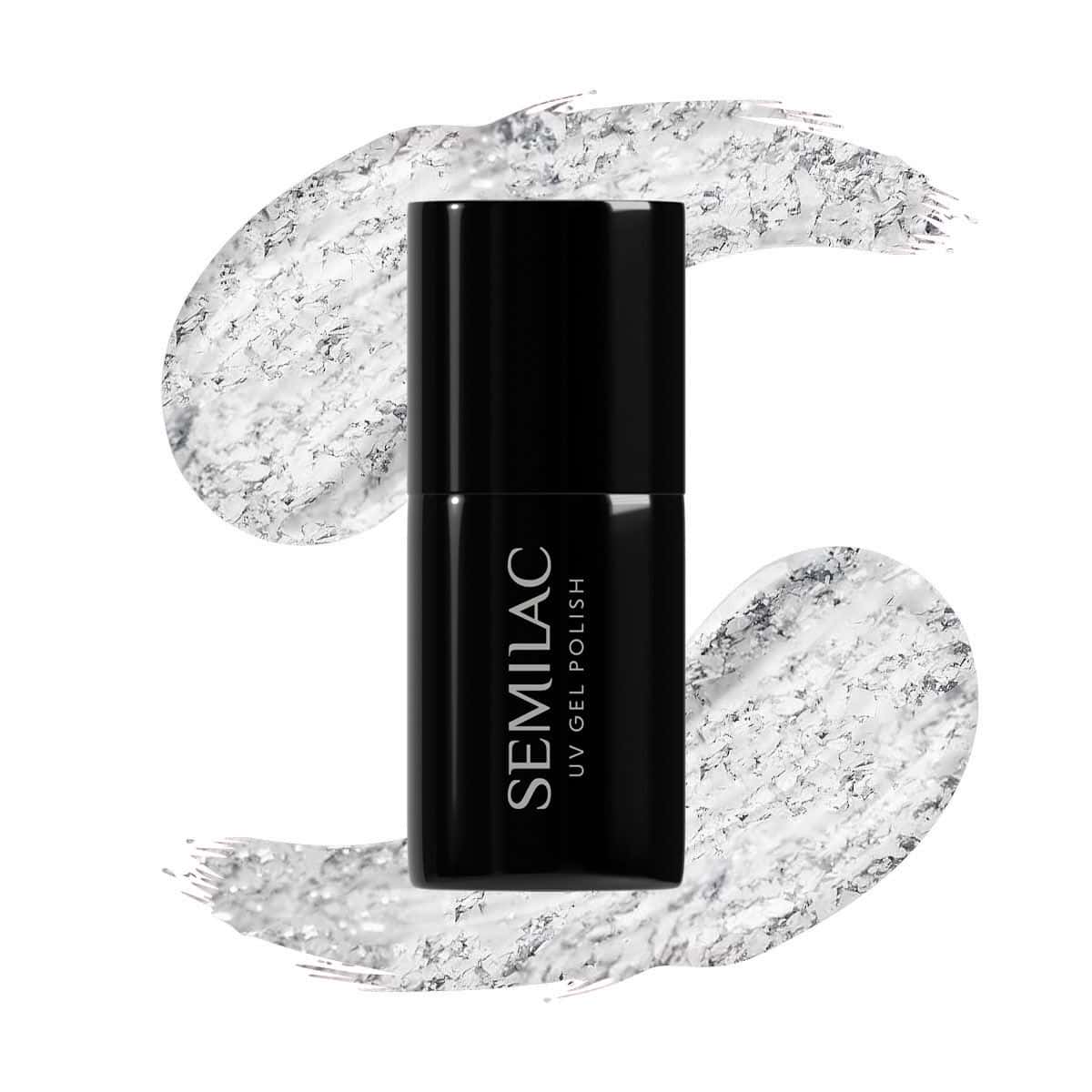 ΗΜΙΜΟΝΙΜΟ ΒΕΡΝΙΚΙ SEMILAC UV HYBRID 292 SILVER SHIMMER 7ml ημιμόνιμο βερνίκι Semilac UV Hybrid 292 Silver Shimmer 7ml