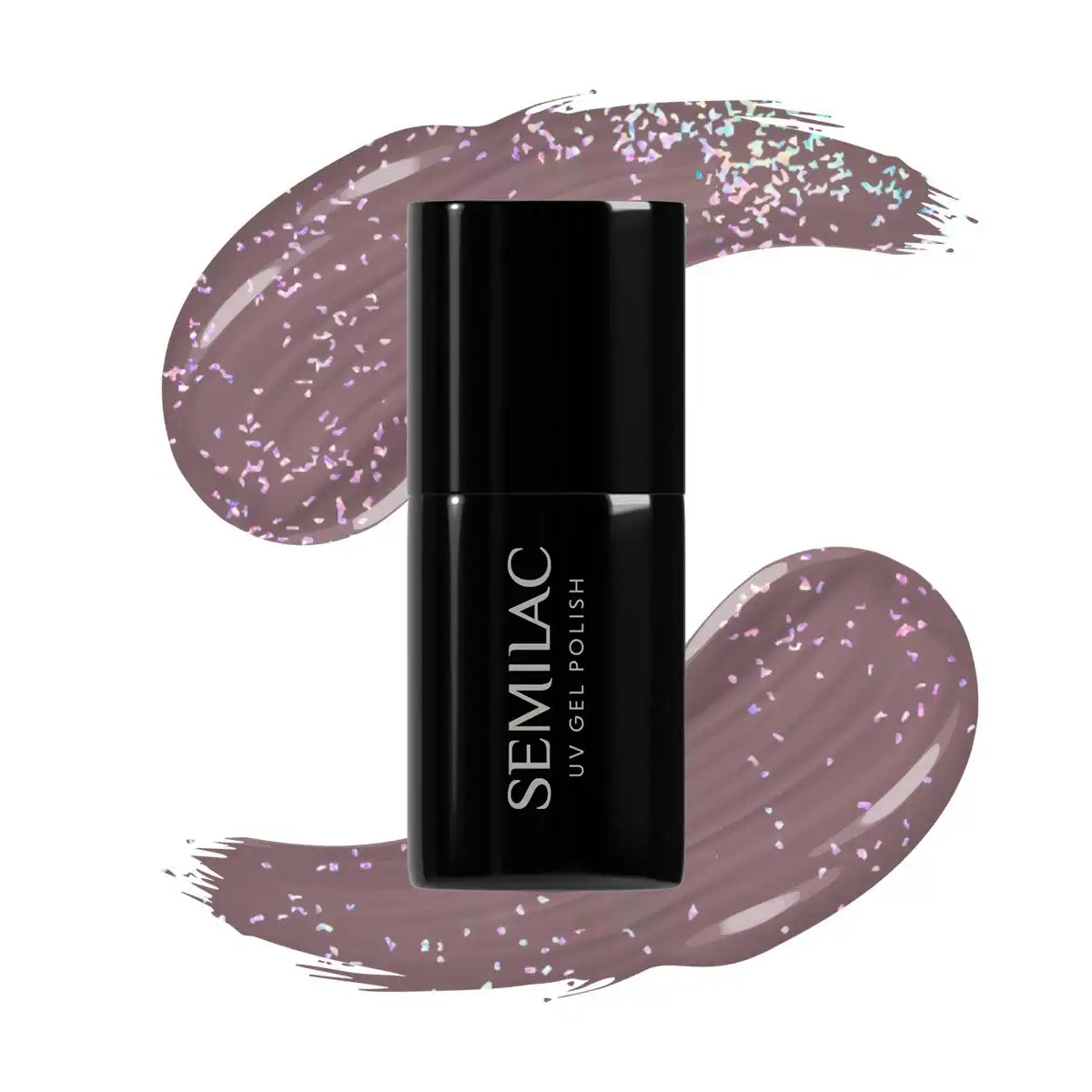 ΗΜΙΜΟΝΙΜΟ ΒΕΡΝΙΚΙ SEMILAC UV HYBRID 322 SHIMMER DUST BROWN 7ml ημιμόνιμο βερνίκι Semilac UV Hybrid 322 Shimmer Dust Brown 7ml
