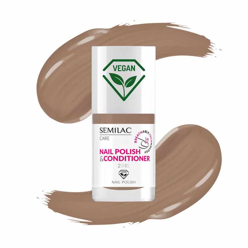 012 SEMILAC 2in1 BREATHABLE CLASSIC NAIL POLISH WITH CONDITIONER 7ml 012 χρωματιστό βερνίκι νυχιών με conditioner 7ml breathable 2in1 2 σε 1 Semilac