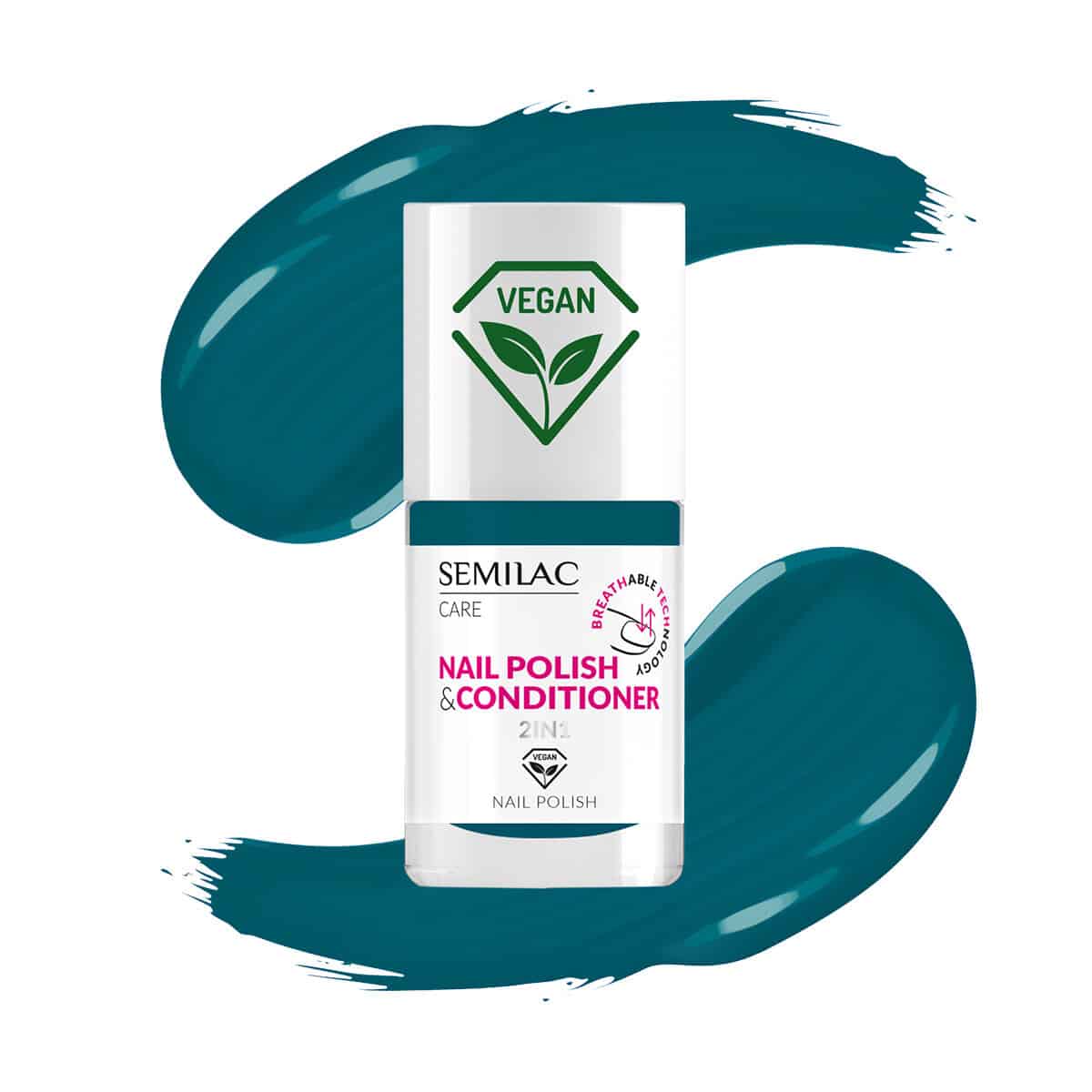 037 SEMILAC 2in1 BREATHABLE CLASSIC NAIL POLISH WITH CONDITIONER 7ml 037 χρωματιστό βερνίκι νυχιών με conditioner 7ml breathable 2in1 2 σε 1 Semilac
