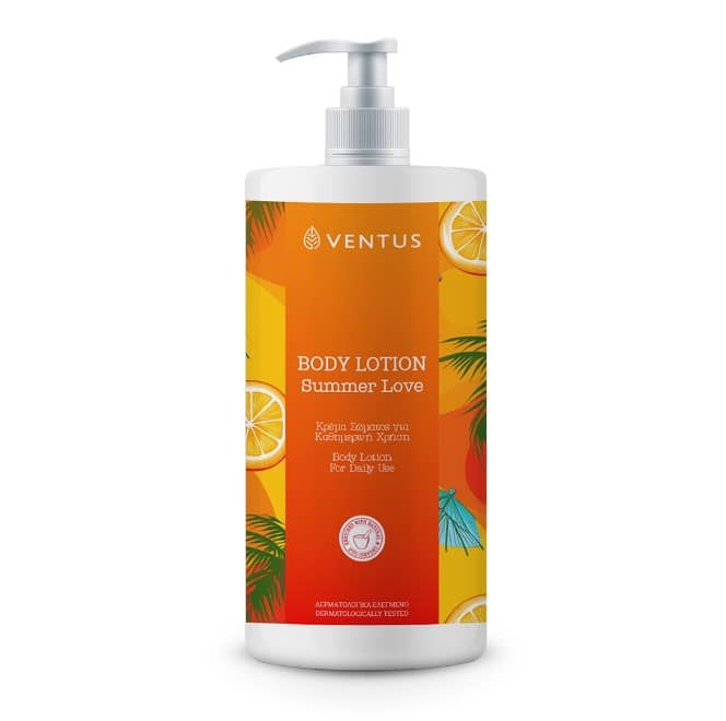 BODY LOTION VENTUS SUMMER LOVE 1000ml body lotion κρέμα χεριών σώματος καθημερινή χρήση IMEL ventus summer love 1000ml