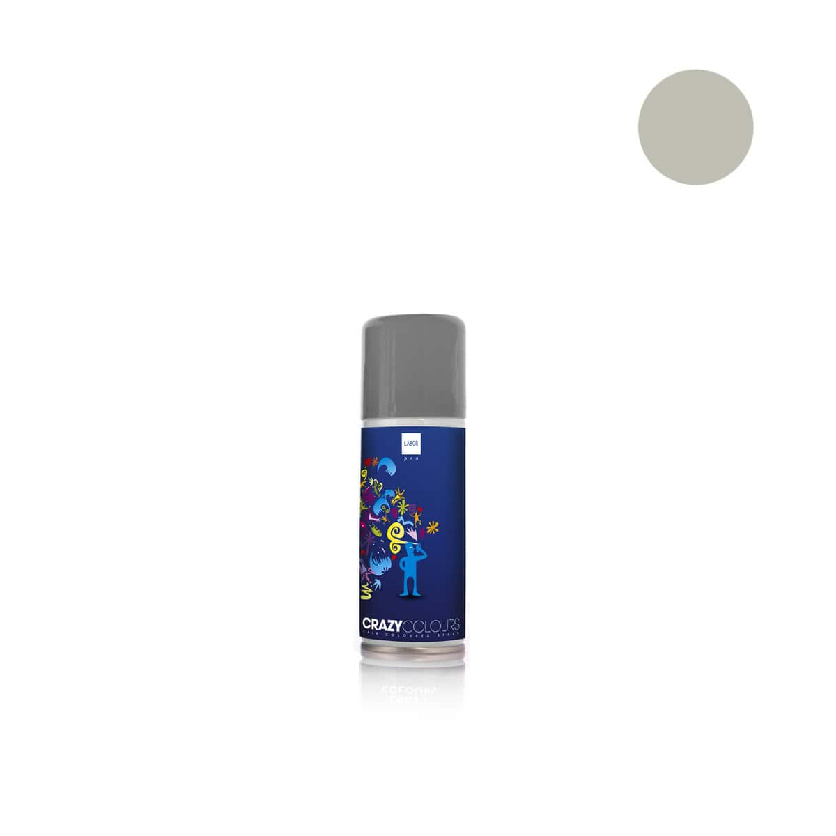 LABOR NEW CRAZY COLOR - SILVER 125ml Labor new crazy color silver ασημί 125ml χρωματιστό σπρέι μαλλιών