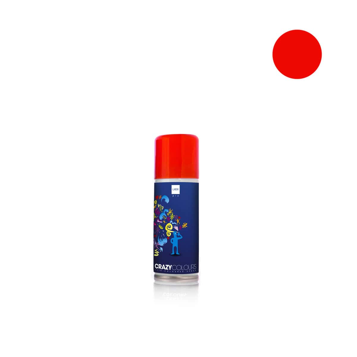 LABOR NEW CRAZY COLOR - RED 125ml Labor new crazy color red κόκκινο 125ml χρωματιστό σπρέι μαλλιών