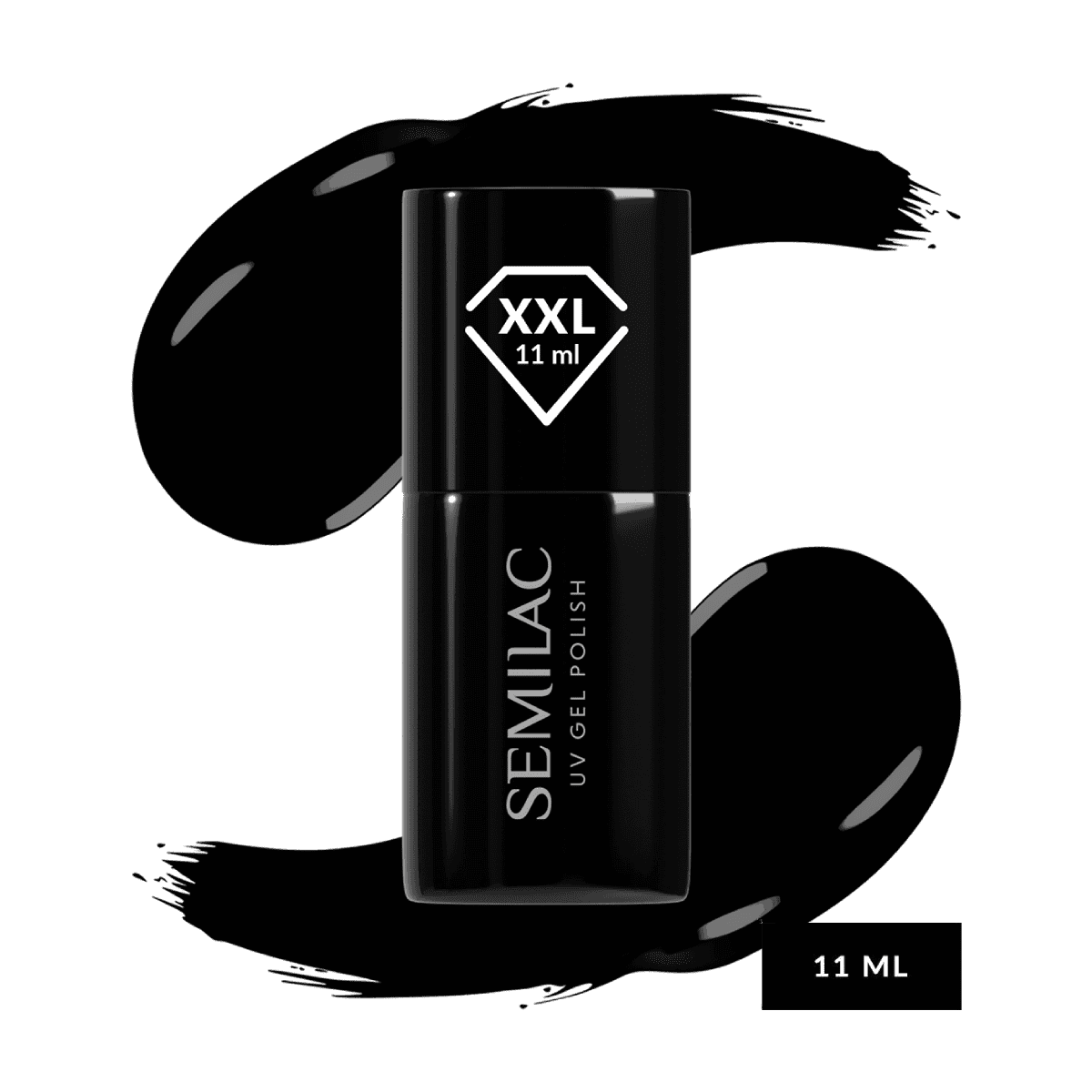 ΗΜΙΜOΝΙΜΟ ΒΕΡΝIΚΙ UV GEL SEMILAC 031 BLACK DIAMOND 11ml ημιμόνιμο χρωματιστό βερνίκι uv gel polish 031 black diamond Semilac