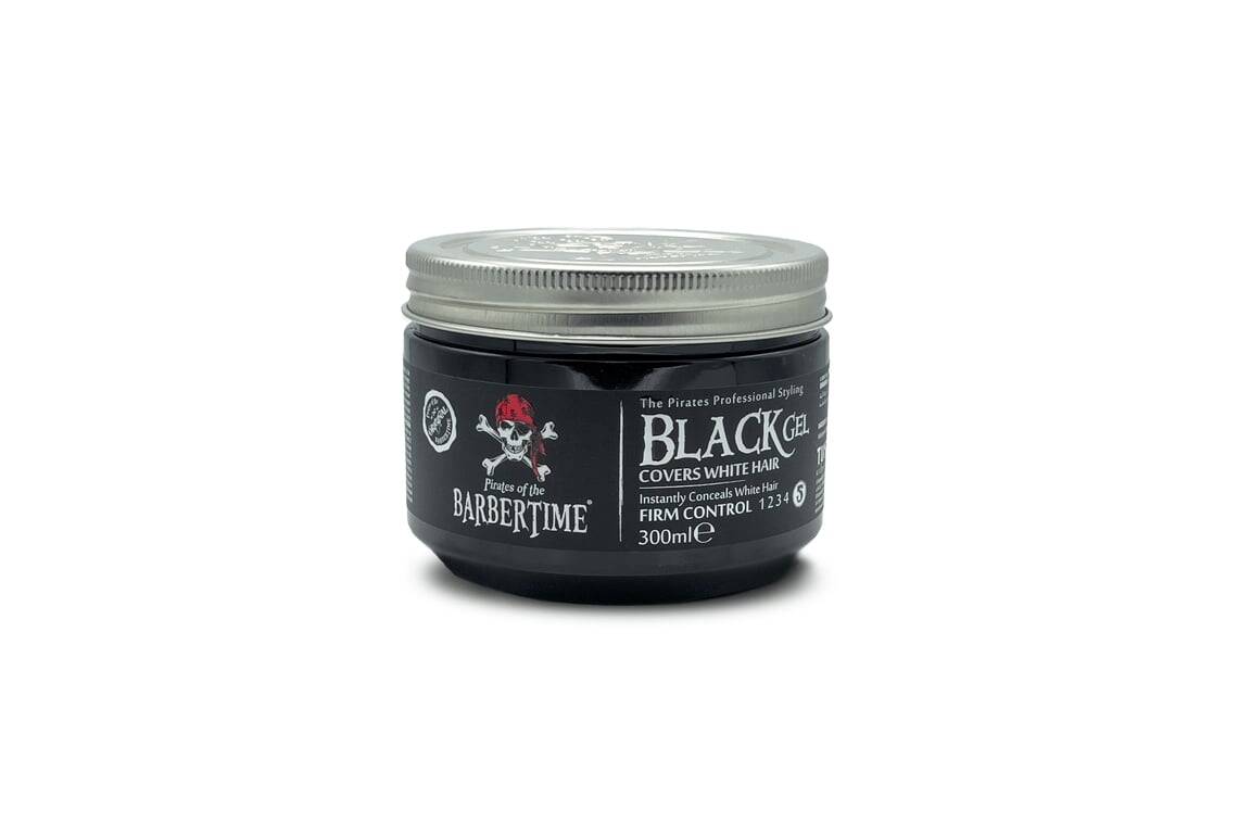 BARBERTIME HAIR GEL BLACK 300ml Barbertime Hair Gel Τζελ μαλλιών Black 300ml
