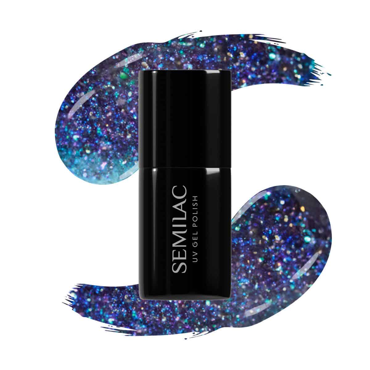 ΗΜΙΜΟΝΙΜΟ ΒΕΡΝΙΚΙ ΝΥΧΙΩΝ SEMILAC 826 VIRTUAL BLUE 7ml ημιμόνιμο βερνίκι νυχιών Semilac 826 Virtual Blue 7ml