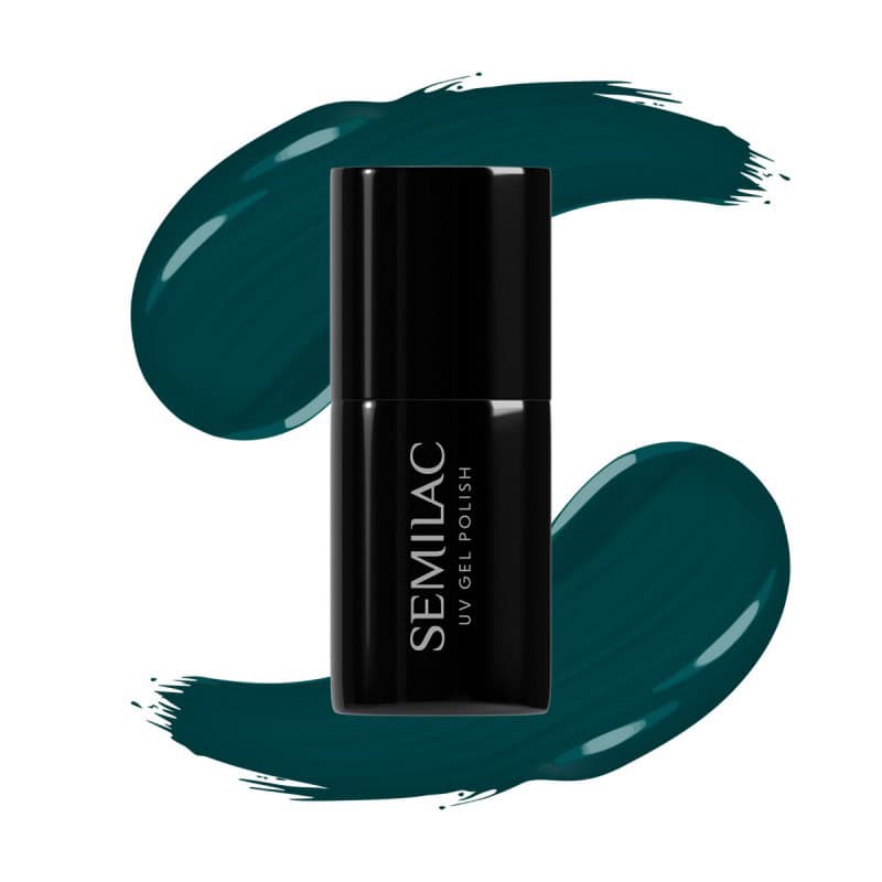 ΗΜΙΜΟΝΙΜΟ ΒΕΡΝΙΚΙ SEMILAC 606 COOL GREEN ημιμόνιμο βερνίκι νυχιών Semilac 606 Cool Green