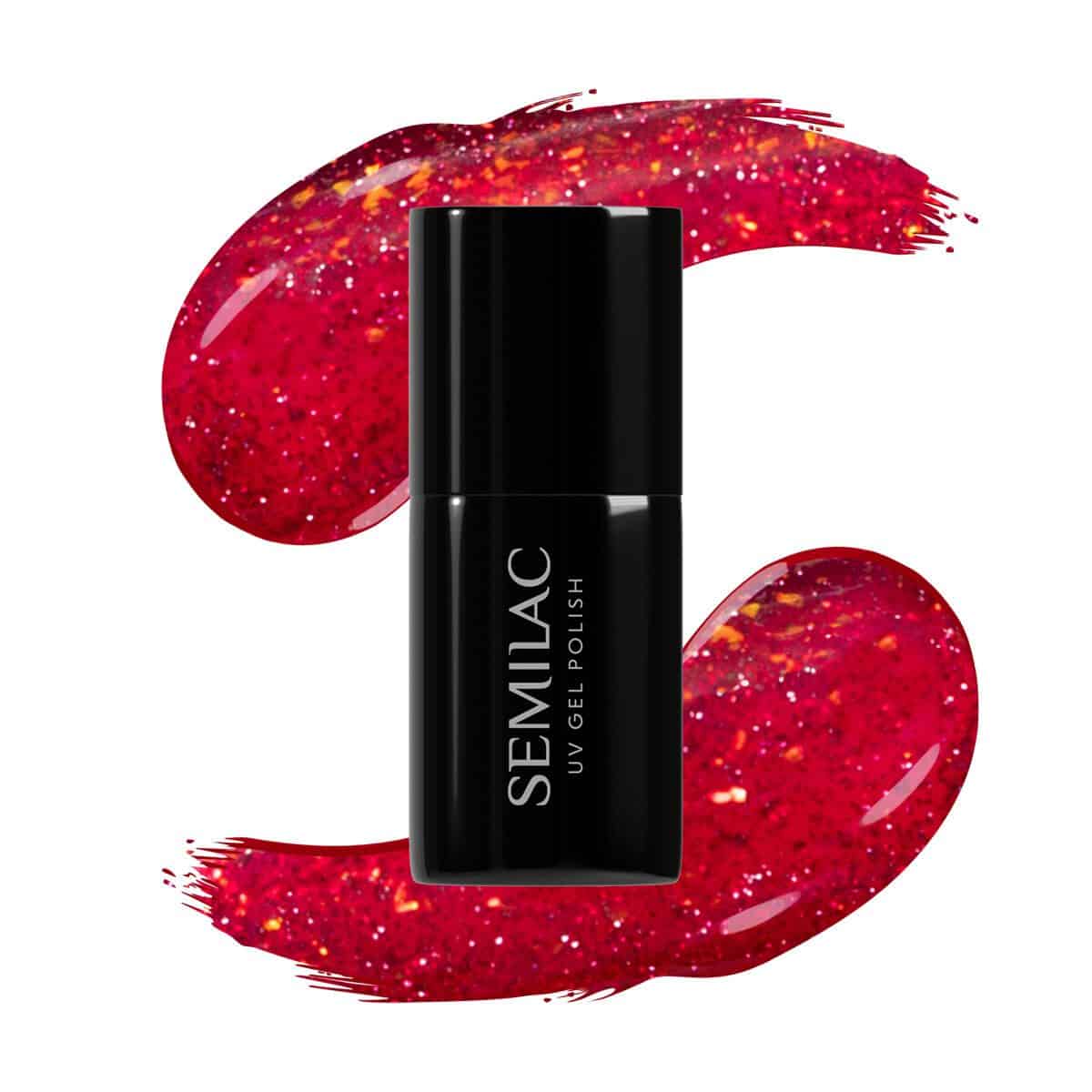 ΗΜΙΜΟΝΙΜΟ ΒΕΡΝΙΚΙ SEMILAC 609 SNOW BERRIES ημιμόνιμο βερνίκι νυχιών Semilac 609 Snow Berries