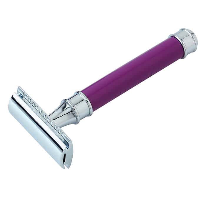 ΞΥΡΙΣΤΙΚΗ ΚΛΑΣΣΙΚΗ PEARL DOUBLE EDGE CLOSED COMB PURPLE A141 ξυριστική κλασσική Pearl Double Edge Closed Comb Purple A141