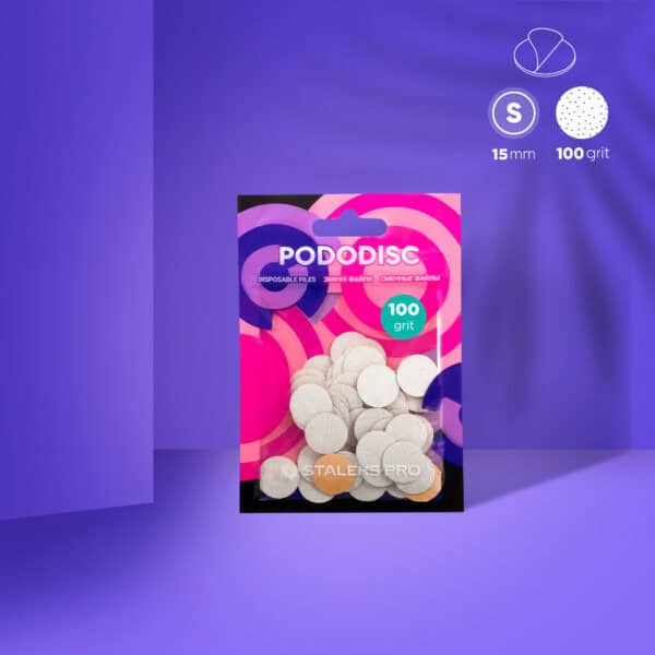 Staleks Pro ανταλλακτικά αυτοκόλλητα pads μιας χρήσης Pododisc 15mm 100 grit 50 τεμάχια