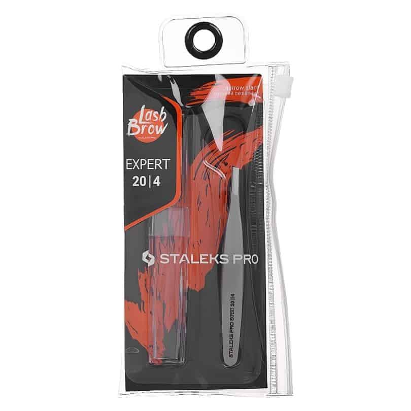 STALEKS PRO ΤΣΙΜΠΙΔΑΚΙ ΦΡΥΔΙΩΝ EXPERT 20 | 4 NARROW SLANT Staleks Pro τσιμπιδάκι φρυδιών Expert 20 | 4 Wide Slant
