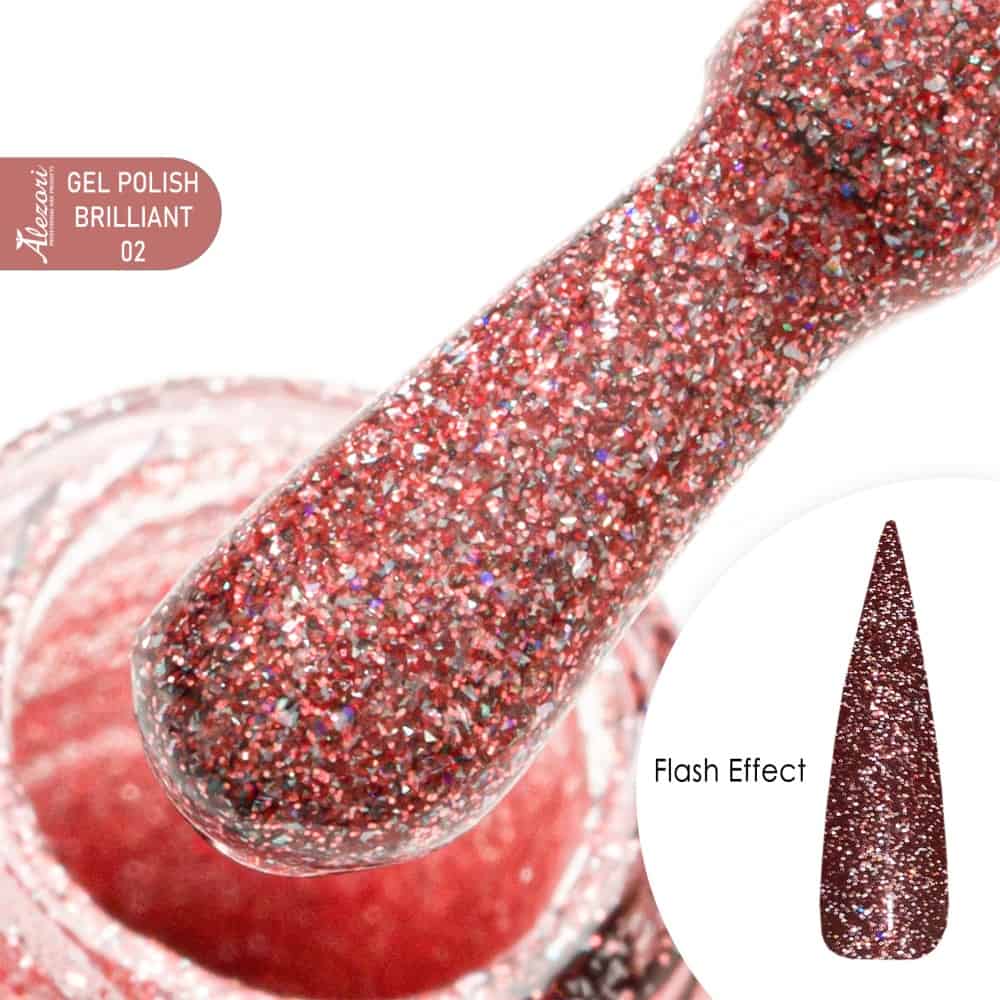 GEL POLISH BRILLIANT 02_HEMA-1000x1000 GEL POLISH BRILLIANT (FLASH EFFECT) 02 15ml. - Image 1