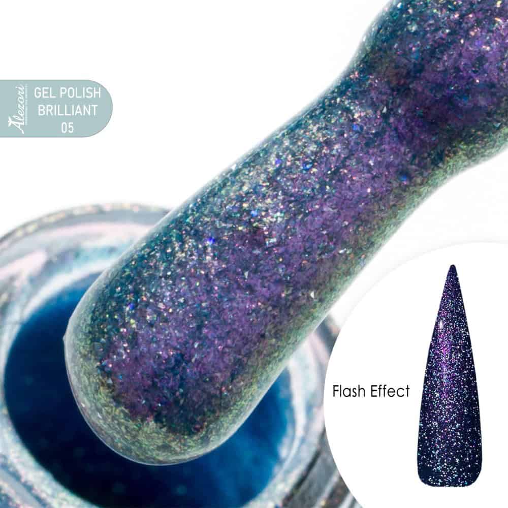 GEL POLISH BRILLIANT 05_HEMA-1000x1000 GEL POLISH BRILLIANT (FLASH EFFECT) 05 15ml. - Image 1