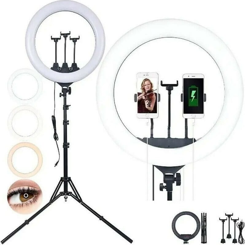 20210518103246_13e1c87b RING LIGHT RL-18 ΕΠΑΓΓΕΛΜΑΤΙΚΟ ΦΩΤΟΓΡΑΦΙΚΟ ΦΩΤΙΣΤΙΚΟ 46cm - Image 1