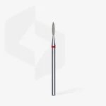 Diamond nail drill bit flame red EXPERT head diameter 1,6 mm / working part 8 mm
