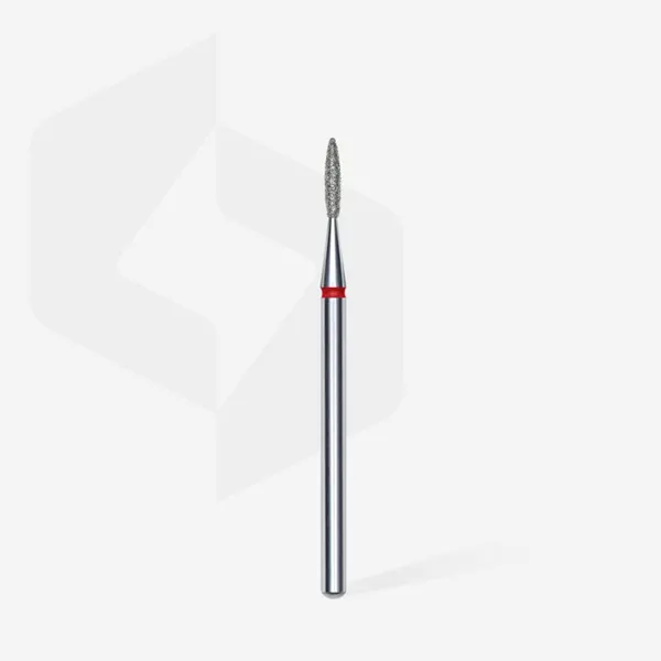 Diamond nail drill bit flame red EXPERT head diameter 1,6 mm / working part 8 mm