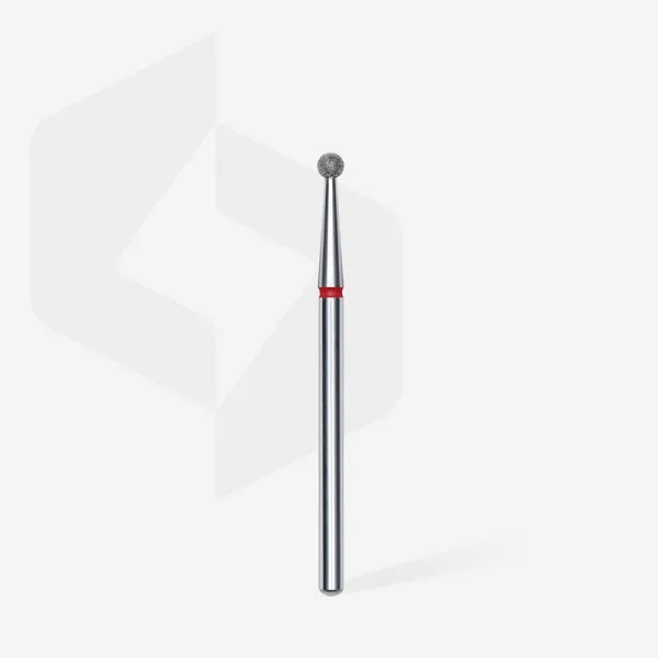 Diamond nail drill bit ball red EXPERT head diameter 2,5 mm