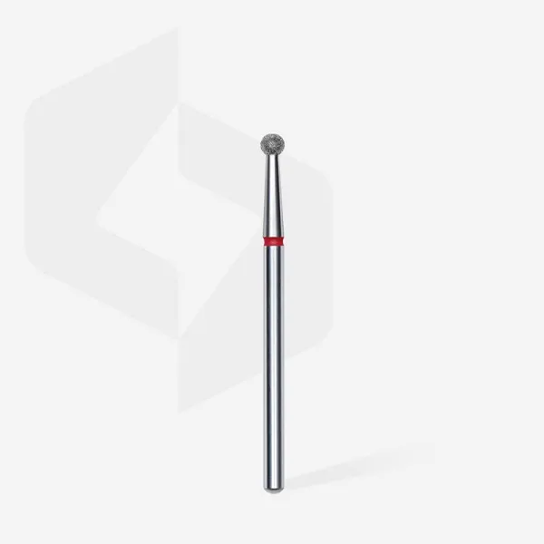 Diamond nail drill bit ball red EXPERT head diameter 2,7 mm
