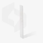 Disposable white files for straight nail file on a soft foam layer EXPERT 20 100 grit (30 pcs)