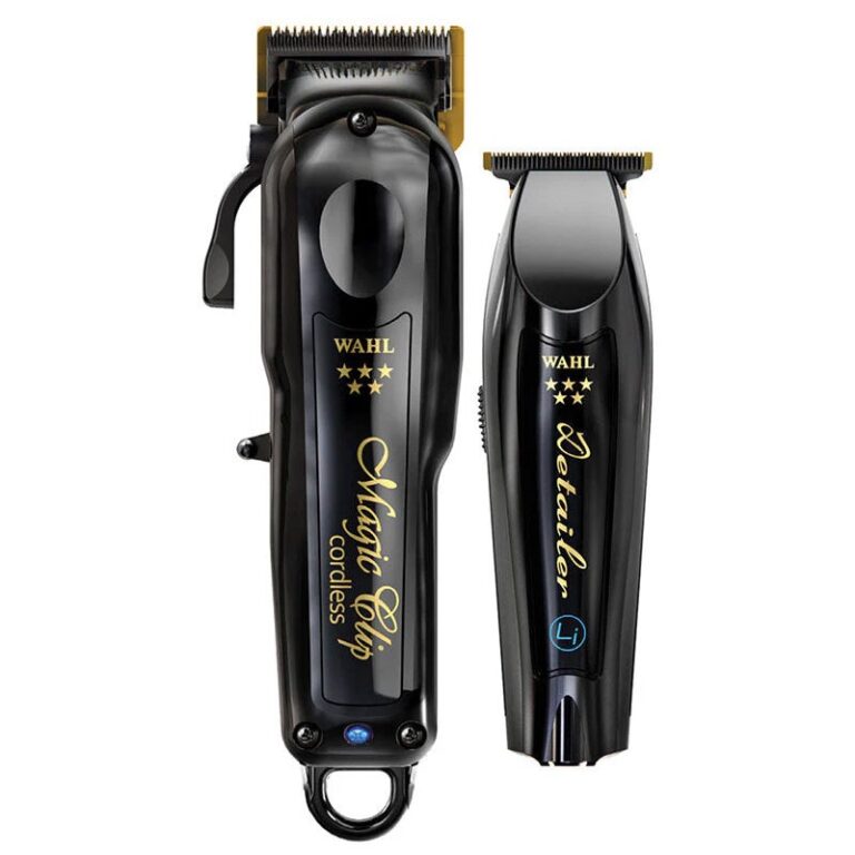 wahl-cordless-barber-combo-limited-edition-black- (1) WAHL CORDLESS BARBER COMBO | MAGIC CLIP CLIPPER & DETAILER TRIMMER - Image 1